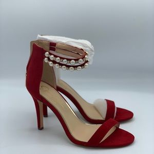 Red Jessica Simpson heels